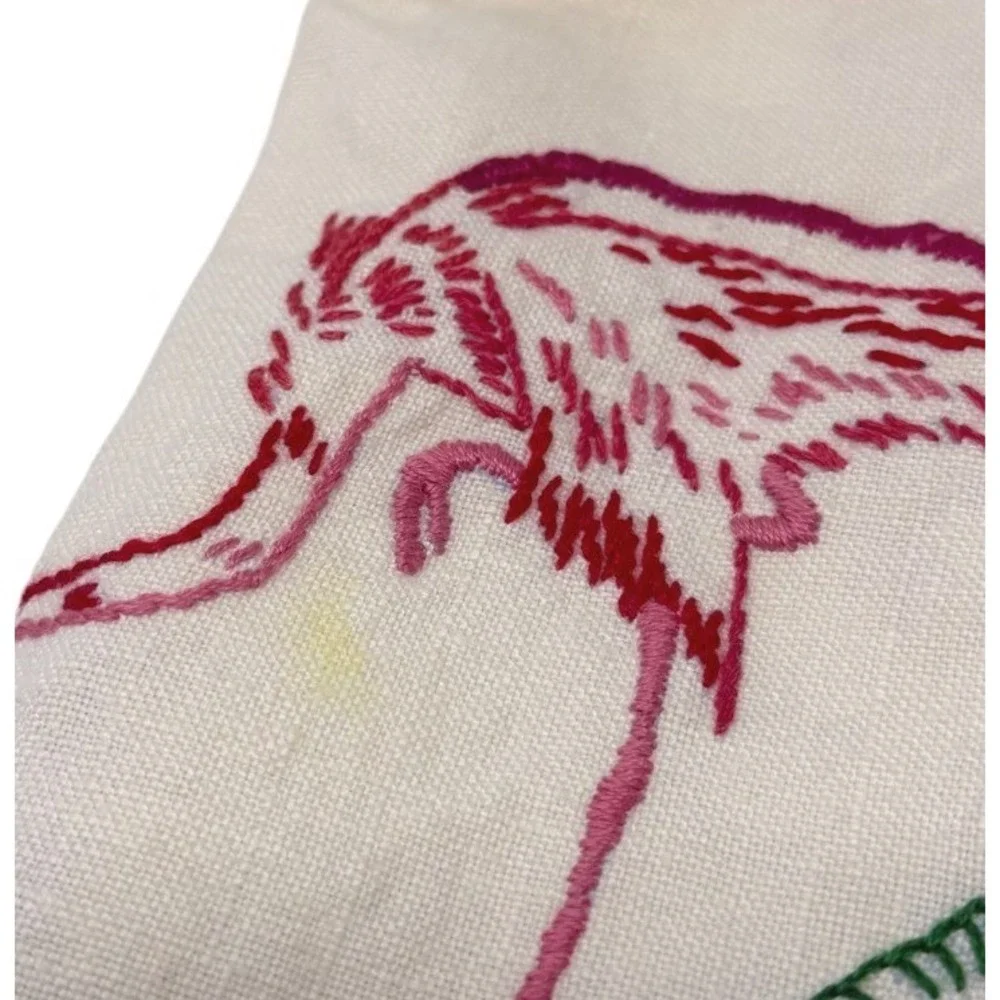 Handmade vintage embroidered